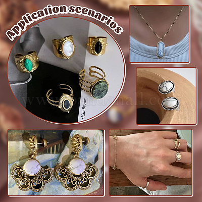 66 шт. 8 стиля синтетических кабошонов из говлита G-PH0002-66-1