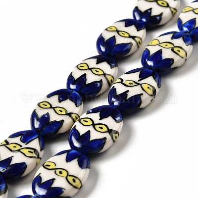 Ручной печатный шарики фарфора PORC-F005-01F-1