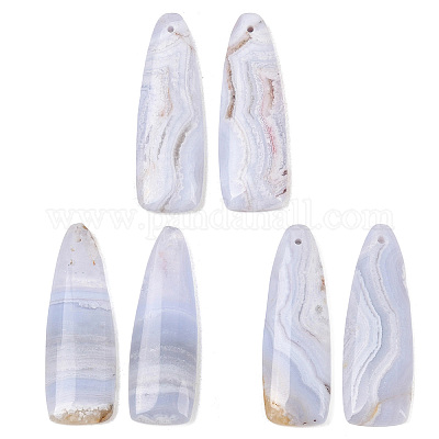 Натуральный голубой агат шнурка подвески&nbsp;G-K381-21B-1