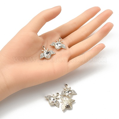 Подвески из сплава и страза ALRI-YW0001-08-1