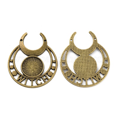 Подвеска из ретро-сплава в форме кабошона FIND-C032-01AB-1