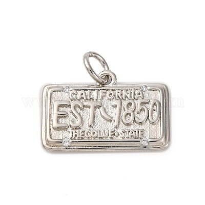 Латунные микро проложить кубического циркония подвески KK-P308-36P-1