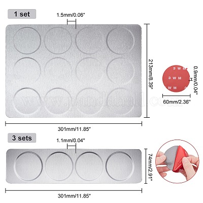 4 комплект 2-х стилевых оснований из нержавеющей стали 430 FIND-CA0003-42-1