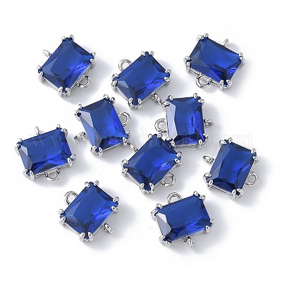 Шармы-соединители из латуни с паве из кубического циркония KK-F892-53P-02-1