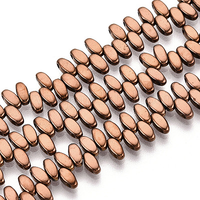 Гальванические нити из синтетических немагнитных гематитовых бусин G-T139-65C-1