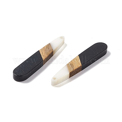 Подвески из непрозрачной смолы и ореха RESI-M027-12D-1