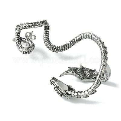 Серьги-манжеты из хирургической нержавеющей стали 316 EJEW-E300-18AS-01-1