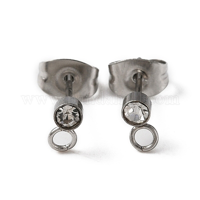 Фурнитура для сережек-гвоздиков из нержавеющей стали 304 STAS-WH0029-44A-P-1