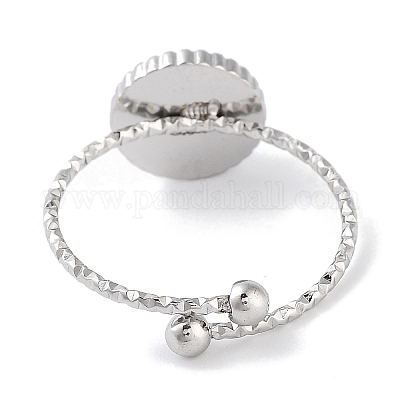 Ионное покрытие (IP) кольцо из нержавеющей стали 304 RJEW-B059-02P-04-1