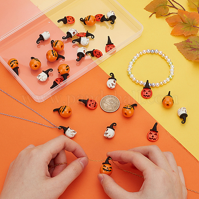 30 шт. 3 стиля подвески из синтетической бирюзы и сплава в стиле Хэллоуин FIND-AR0005-28-1