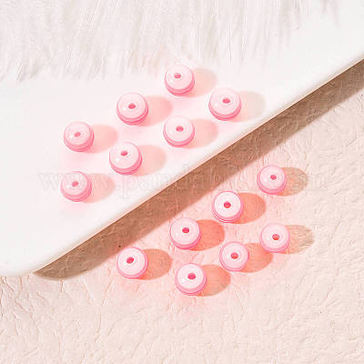 50 шт. Прозрачные бусины из смолы в полоску RESI-YW0001-02F-1