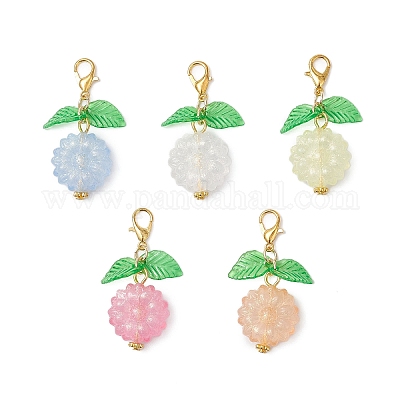 Подвесные украшения из прозрачного акрила с подсветкой HJEW-JM04407-1