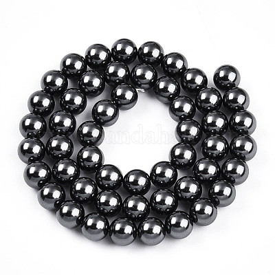 Выпечка из окрашенного перламутрового стекла жемчужные бусинки HY-N002-8mm-A02-1