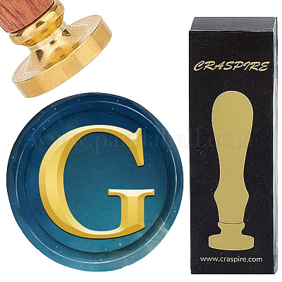 Латунная восковая печать с деревянной ручкой AJEW-WH0412-0302-1