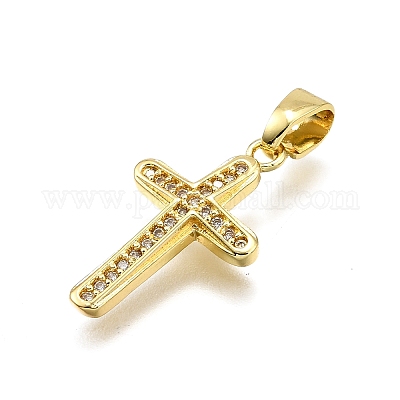 Латунные микро проложить кубического циркония подвески KK-Z100-30G-1