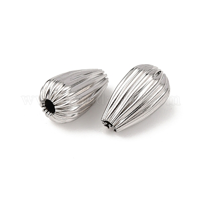 Текстурированные бусины из нержавеющей стали 304 STAS-I358-11P-02-1