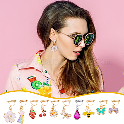 12 пара сережек-клипс из нержавеющей стали 304 EJEW-UN00015-1