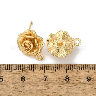 Латунная фурнитура для серег KK-D388-05G-1