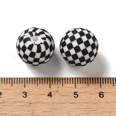 Непрозрачные силиконовые бусины SIL-D010-01B-1