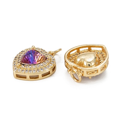 Латунные микро проложить кубического циркония подвески KK-G404-A-01H-G-1