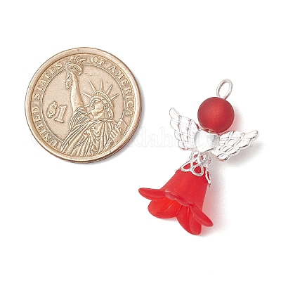 8 шт. непрозрачные акриловые и стеклянные подвески PALLOY-JF04083-1