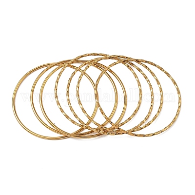 7 шт. браслетов из нержавеющей стали 304 для женщин BJEW-C132-03G-1