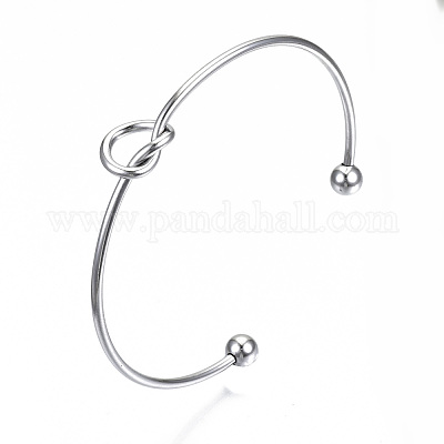 Изготовление браслета-манжеты Love Knot из нержавеющей стали 304 X-MAK-S073-001P-1