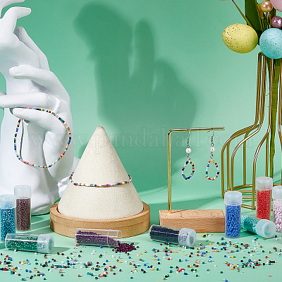 90 г перламутровых цилиндрических бусин SEED-DC0001-18A-1