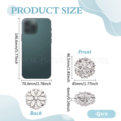 4шт железно-стеклянные кабошоны FIND-FG0004-86B-1