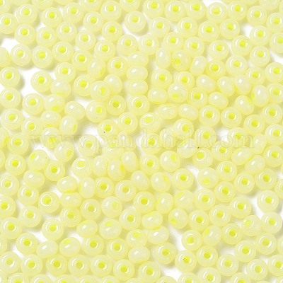 Стеклянные бусины с имитацией нефрита SEED-Z001-A-A07-1