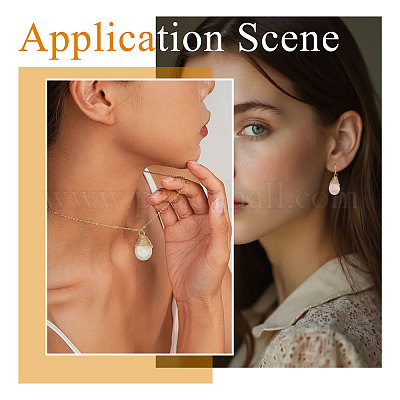 8 шт. 8 стиля подвески-слезинки из натурального смешанного камня PALLOY-CA00031-1