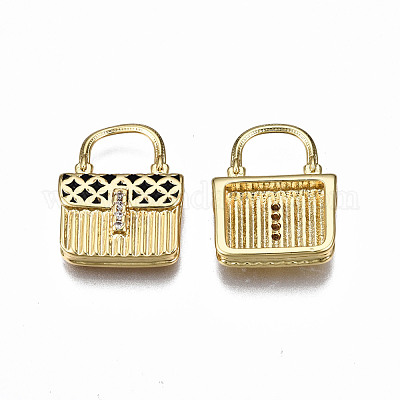 Латунные микропроволочные кубические циркониевые подвески из эмали ZIRC-Q200-020A-NF-1