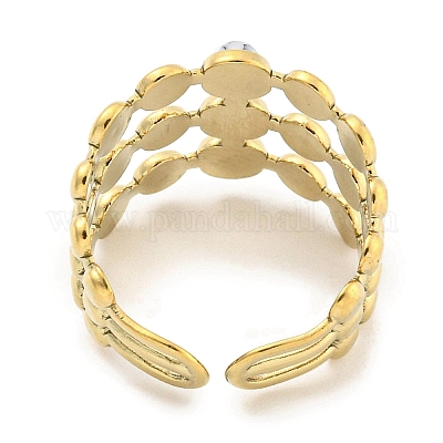 Ионное покрытие (ip) 304 нержавеющая сталь синтетические бирюзовые манжеты кольца G-Z056-05G-05-1