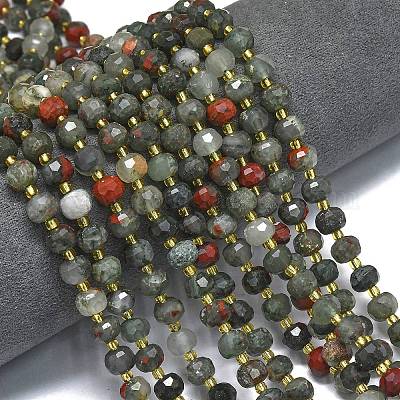 Природные африканские гелиотроп бисер пряди G-K389-E80-01-1