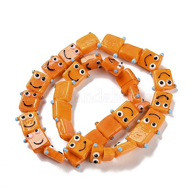 Бусы лэмпворк ручной работы LAMP-Q036-07D-1