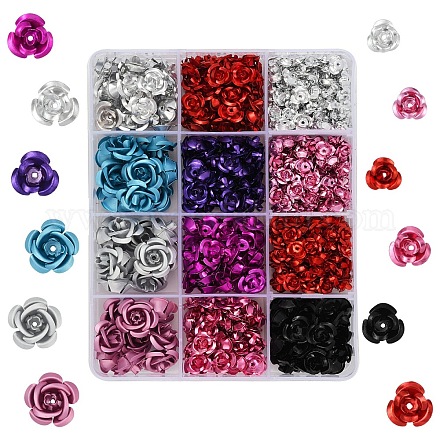 540шт алюминиевые бусины&nbsp;FALUM-YW0001-01-1