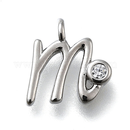 Латунные микро проложить кубического циркония подвески KK-B132-12P-M-1