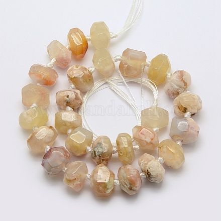 Натуральные вишневые агатовые бусины G-K195-04A-1