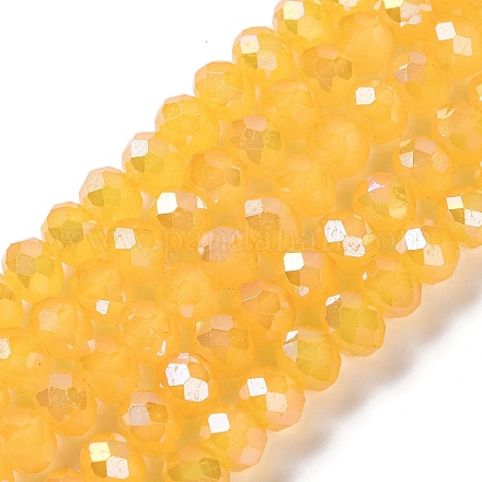 Запекание гальванических нитей стеклянных бусин DGLA-A039-J10mm-B13-1