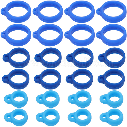 60шт. 3-х стильный силиконовый кулон SIL-GF0001-28B-1