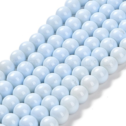 Окрашенные стеклянные бусины  X-DGLA-S071-8mm-B15-1