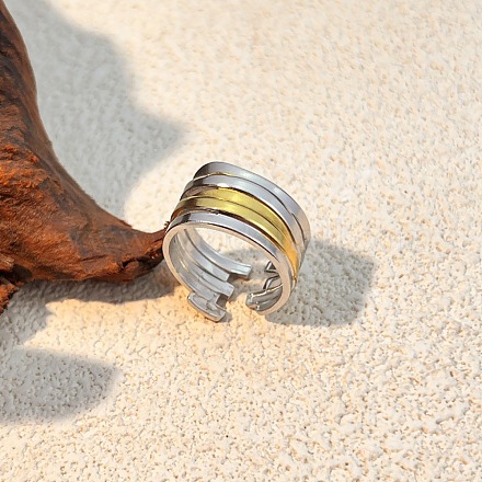 Кольца-манжеты из нержавеющей стали 304 RJEW-D331-01C-PG-1