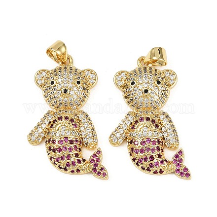 Латунные микро проложить кубического циркония подвески KK-S526-34G-1