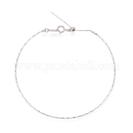 Регулируемый браслет-слайдер из стерлингового серебра STER-N016-52P-1