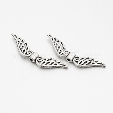 Сплавочные овальные бусины тибетского стиля  TIBE-O006-95AS-1