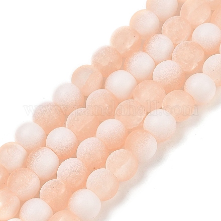 Матовое стекло треск бисер нитей GLAA-U001-6mm-M05-1