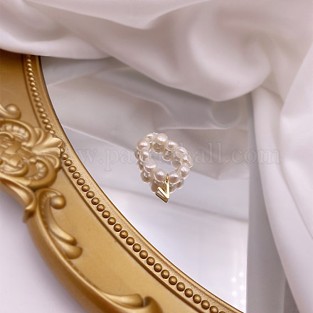 Перстни из натурального пресноводного жемчуга WG7CD33-25-1