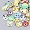 Handmade Polymer Clay Nail Art Decoration, Fashion Nail Care, No Hole, Animal, Mixed Color, 4~8x4~9x0.1~2.5mm, about 35000~40000pcs/500g