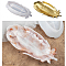 DIY Jewelry Storage Tray Silicone Mold Sets, Resin Casting Molds, Clay Craft Mold Tools, Feather, White, 245x110x48mm