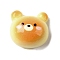 Cute Opaque Resin Cabochons, Imitation Bread, Bear, 12.5x13x8.5mm